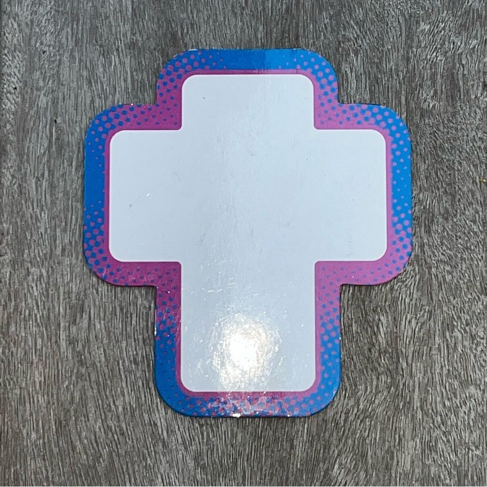 Dry Erase Cross Magnet 4" x 3-1/2"